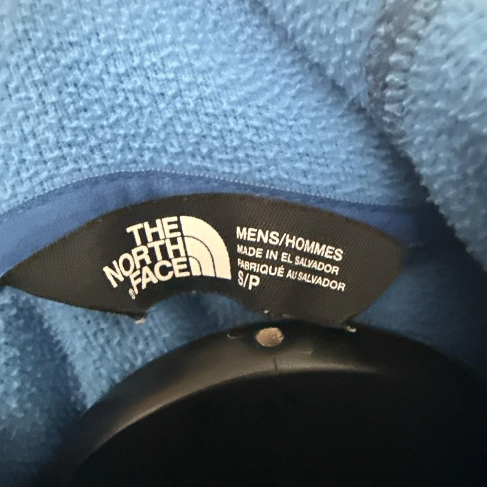 The North Face Tech Fleece Hoodie Hoody Jacket Blue Full Zip Men's Size small
